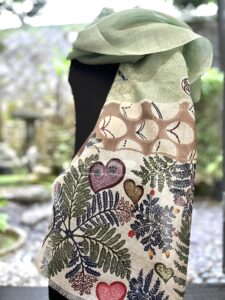 本場琉球紅型ショール