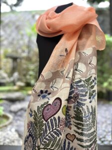 本場琉球紅型ショール