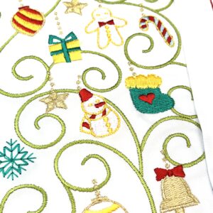 クリスマス刺繍半衿