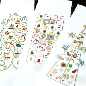 クリスマス刺繍半衿
