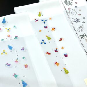 クリスマス刺繍半衿