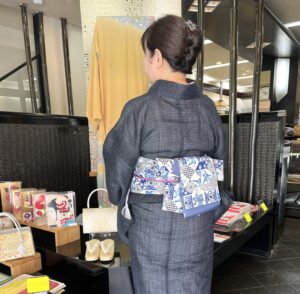 琉球紅型半幅帯 びんがた