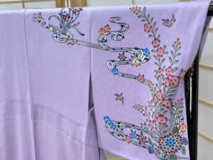 天人花 テンニンカ 琉球紅型訪問着 城間栄順
